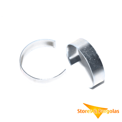 Abrazadera de acero galvanizado para tubo de enrolle