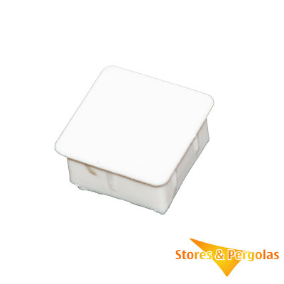 Bouchon en PVC blanc pour tube carré 40x40 mm.