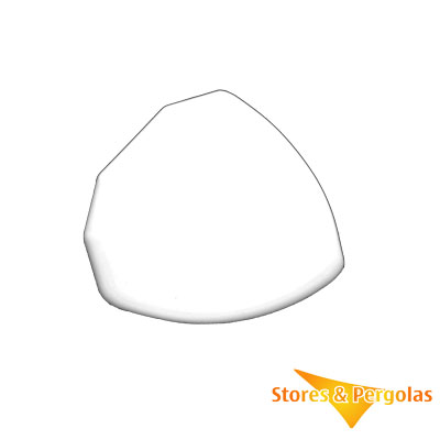 Support acier pour tube carre 40x40 - Pose de face - petite avancee