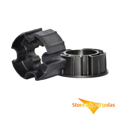 Jeu d'adaptation pour moteur Somfy LT50 tube de 75 mm.