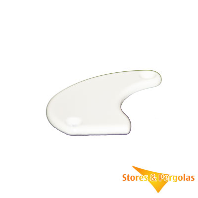 Support pour tube carre 40x40 - Pose de face ou plafond