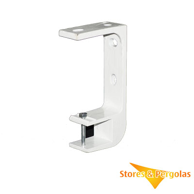 Support pour tube carre 40x40 - Pose de face ou plafond